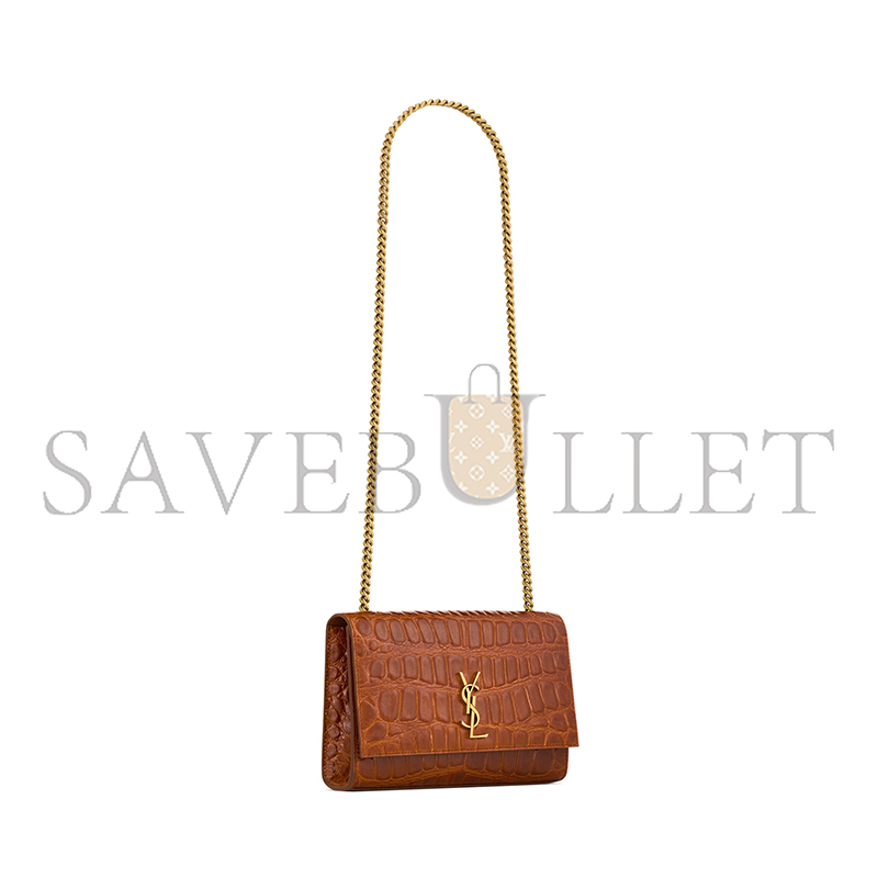 YSL NEW KATE SMALL IN CROCODILE EMBOSSED LEATHER 8515042US0W2547 (20*13*5cm) YSL NEW KATE SMALL IN CROCODILE EMBOSSED LEATHER 8515042US0W2547 (20*13*5cm)